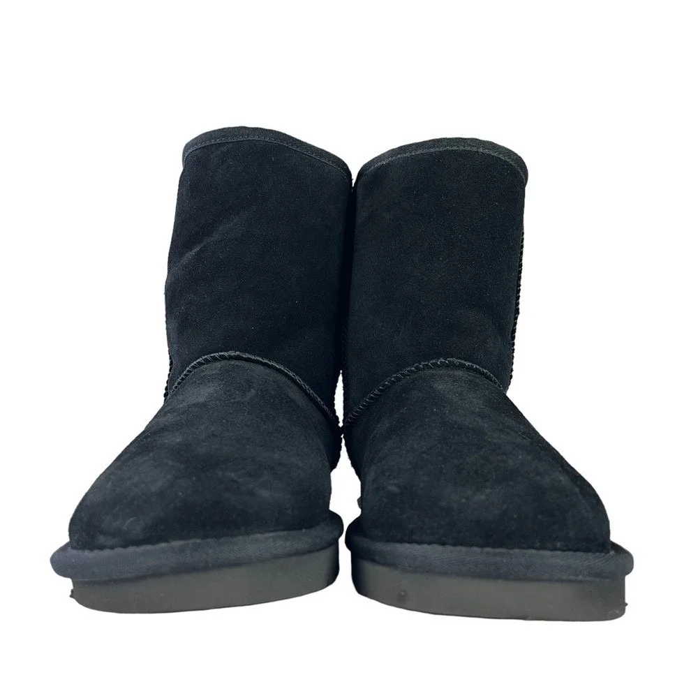 Koolaburra by UGG Black Suede Mid Calf Boots Womens 8‎ Old School Boho Cozy Y2K